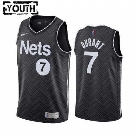Kinder NBA Brooklyn Nets Trikot Kevin Durant 7 2020-21 Earned Edition Swingman